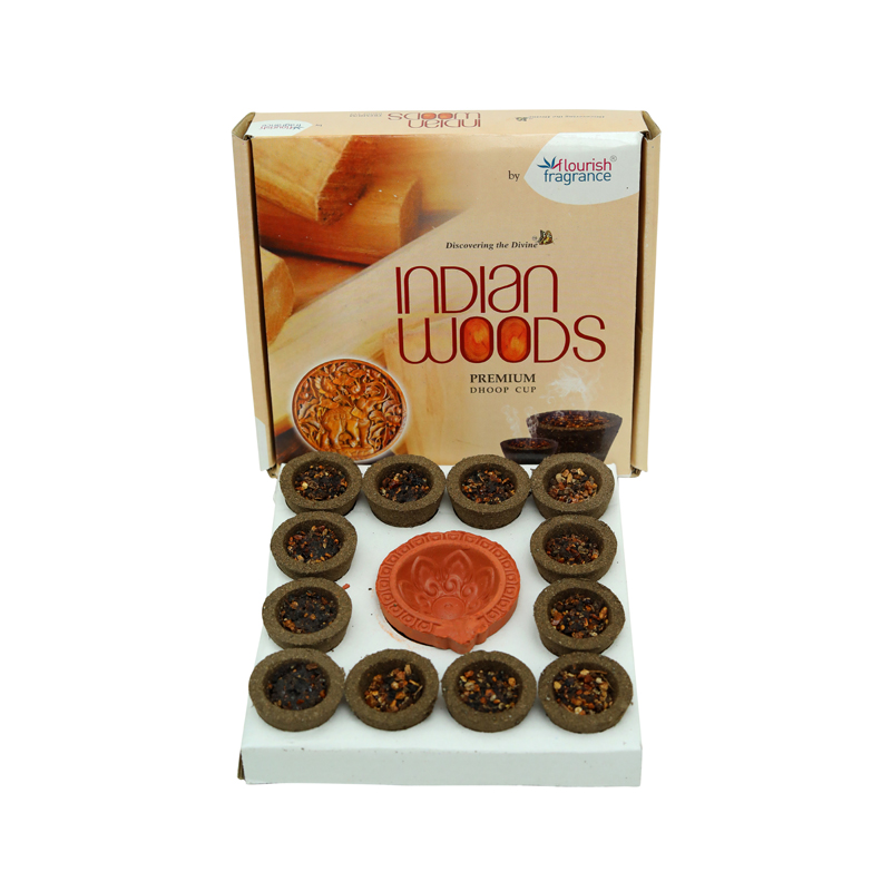 Flourish Indian Woods Premium Dhoop Cup