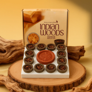 Flourish Indian Woods Premium Dhoop Cup (12 Cups)