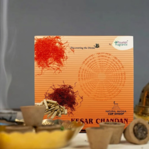 Flourish Fragrance Kesar Chandan Natural Masala Cup Dhoop